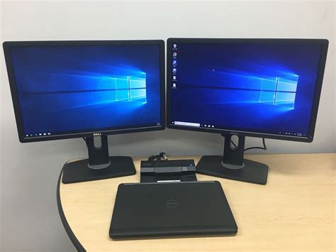 connecting two monitors to dell laptop docking station